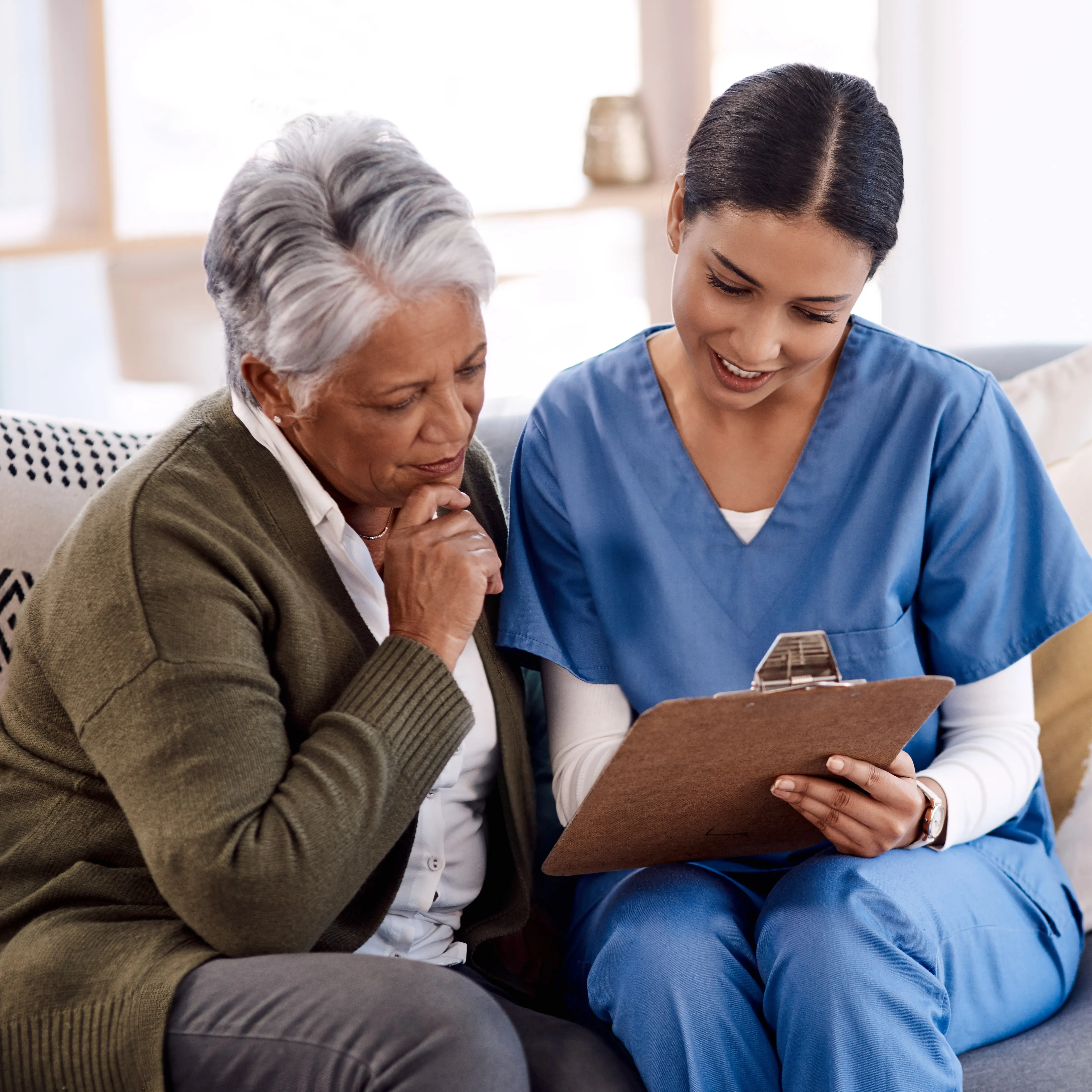 Senior with Caregiver